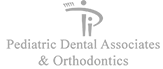 Pediatric Dental Associates logo displayed next to a tablet.